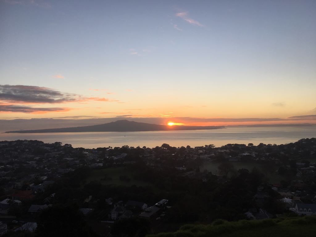 Rangitoto sunrise